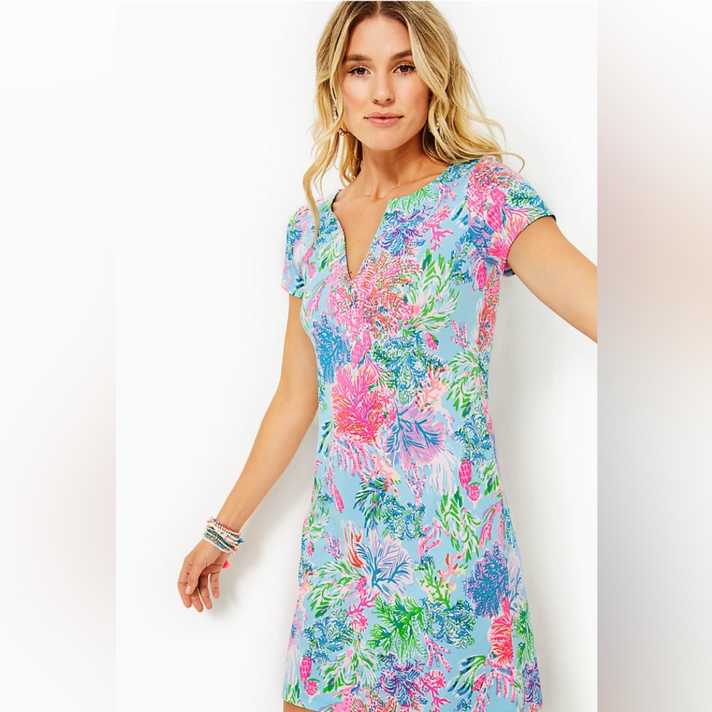 Lilly Pulitzer Sophiletta Dress in Celestial Blue Cay to my Heart 🏖️ 🏝️ 🍍
